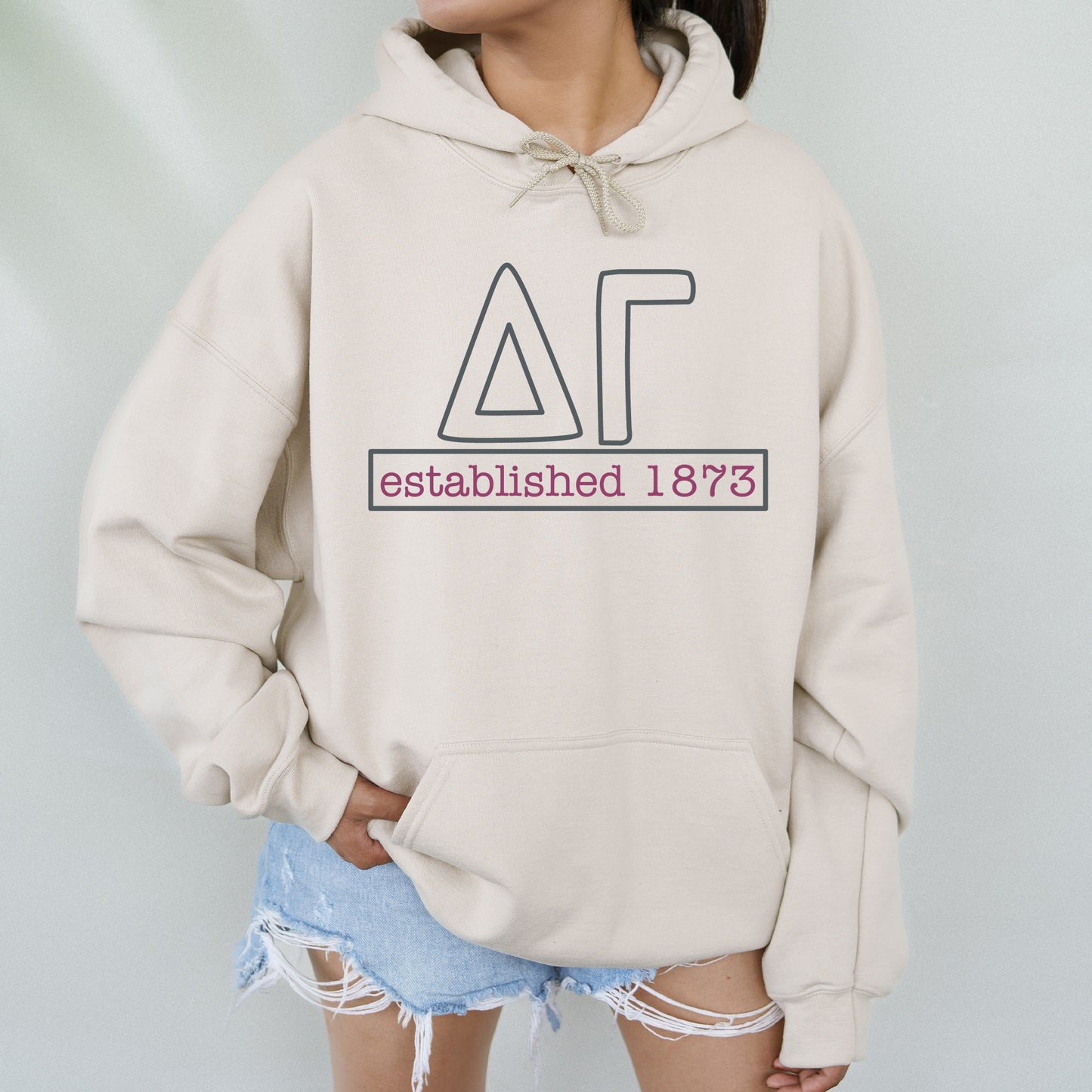 Delta Gamma Simply Greek Sorority Hoodie _ 39347g