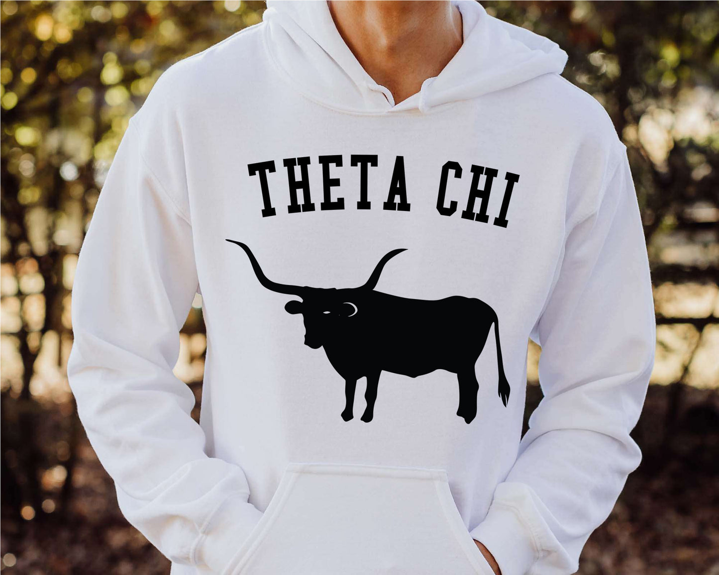 Theta Chi Long Horn Fraternity Hoodie _ 1552g