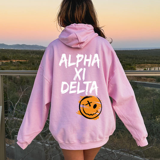 Alpha Xi Delta Playful Vibes Sorority Hoodie _ 41336g