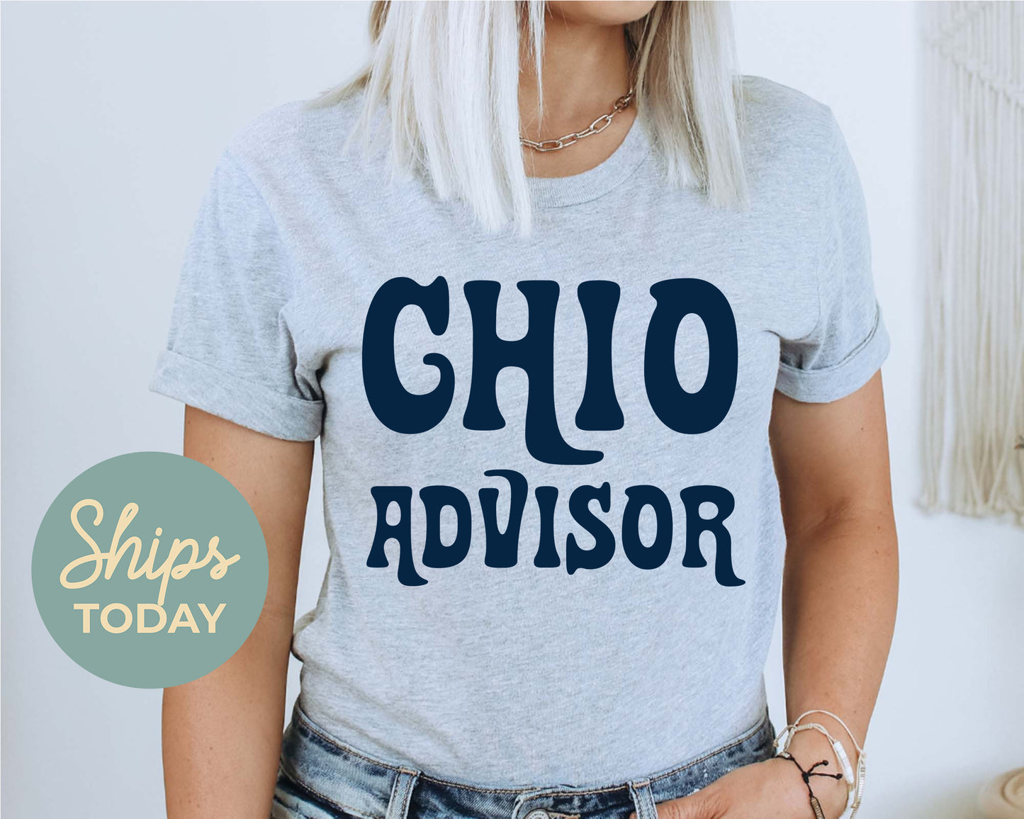 Chi Omega Best Advisor Sorority T-shirt _ 3106g