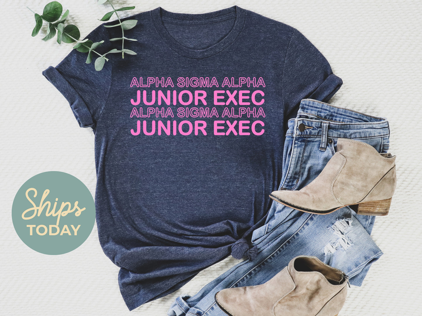 Alpha Sigma Alpha Junior Exec Sorority T-shirt _ 30932g