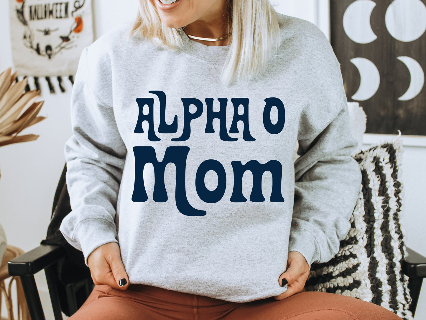 Alpha Omicron Pi Got it from my Mom Sorority Sweatshirt _ 3075g