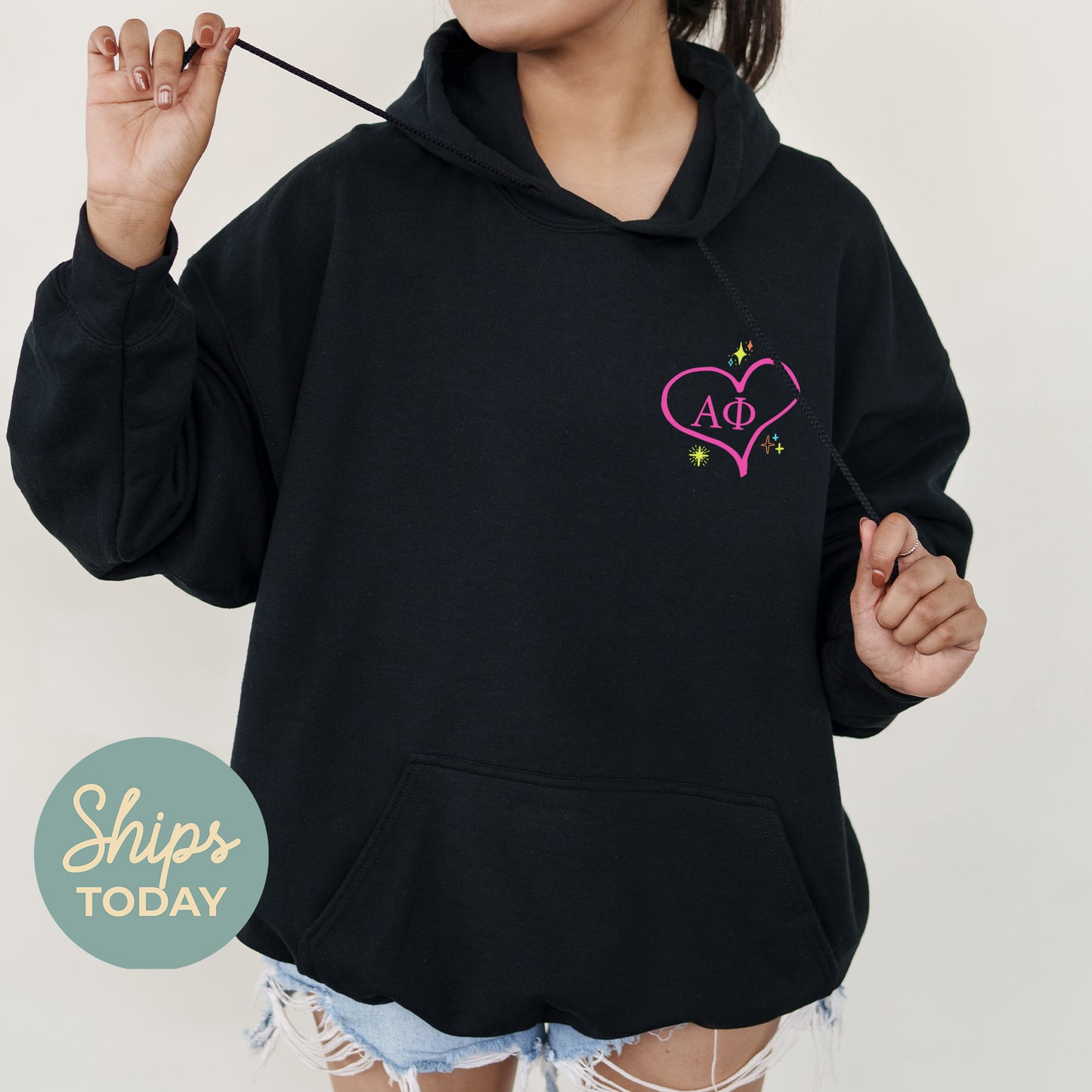 Alpha Phi Pink Planet Sorority Hoodie _ 34235g