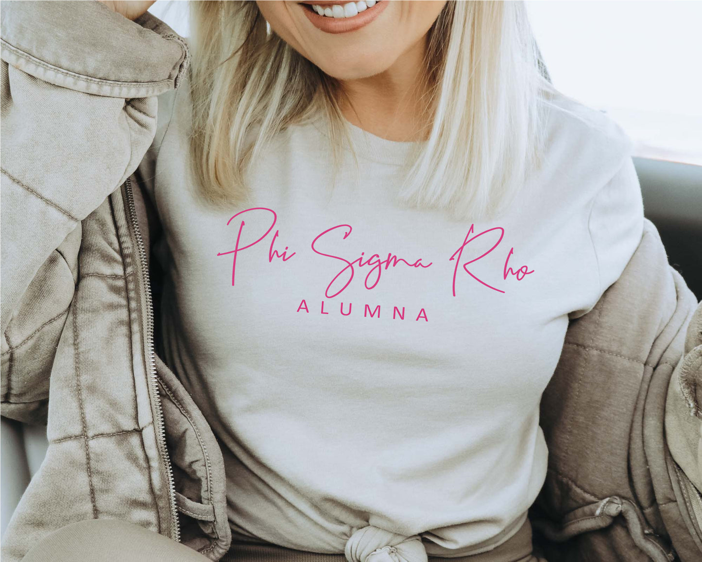 Phi Sigma Rho Vintage Alumna Sorority T-shirt _ 3505g