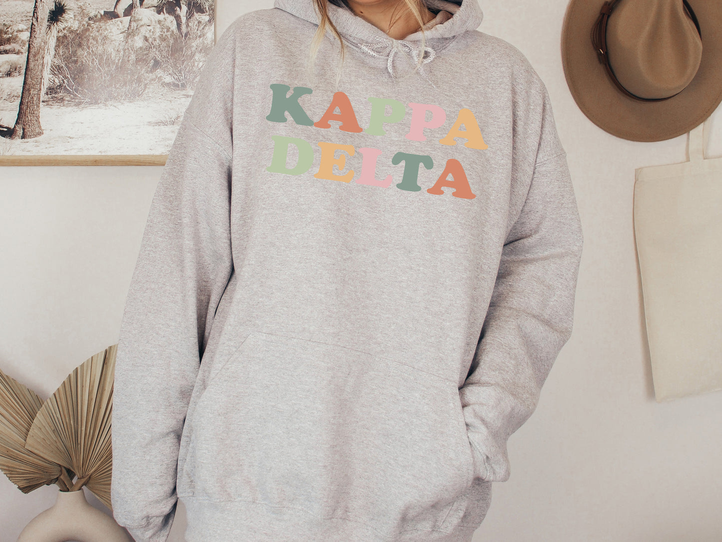Kappa Delta Bright and Proud Sorority Hoodie _ 430g