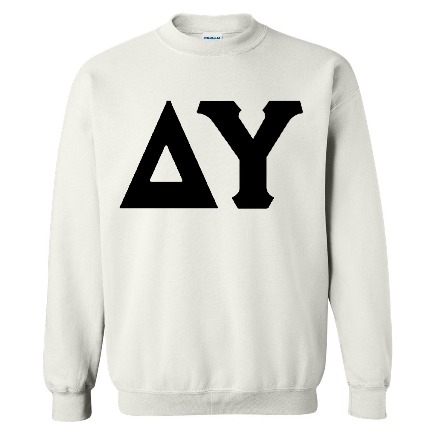 Delta Upsilon Black Letters Fraternity Sweatshirt _ 34916g