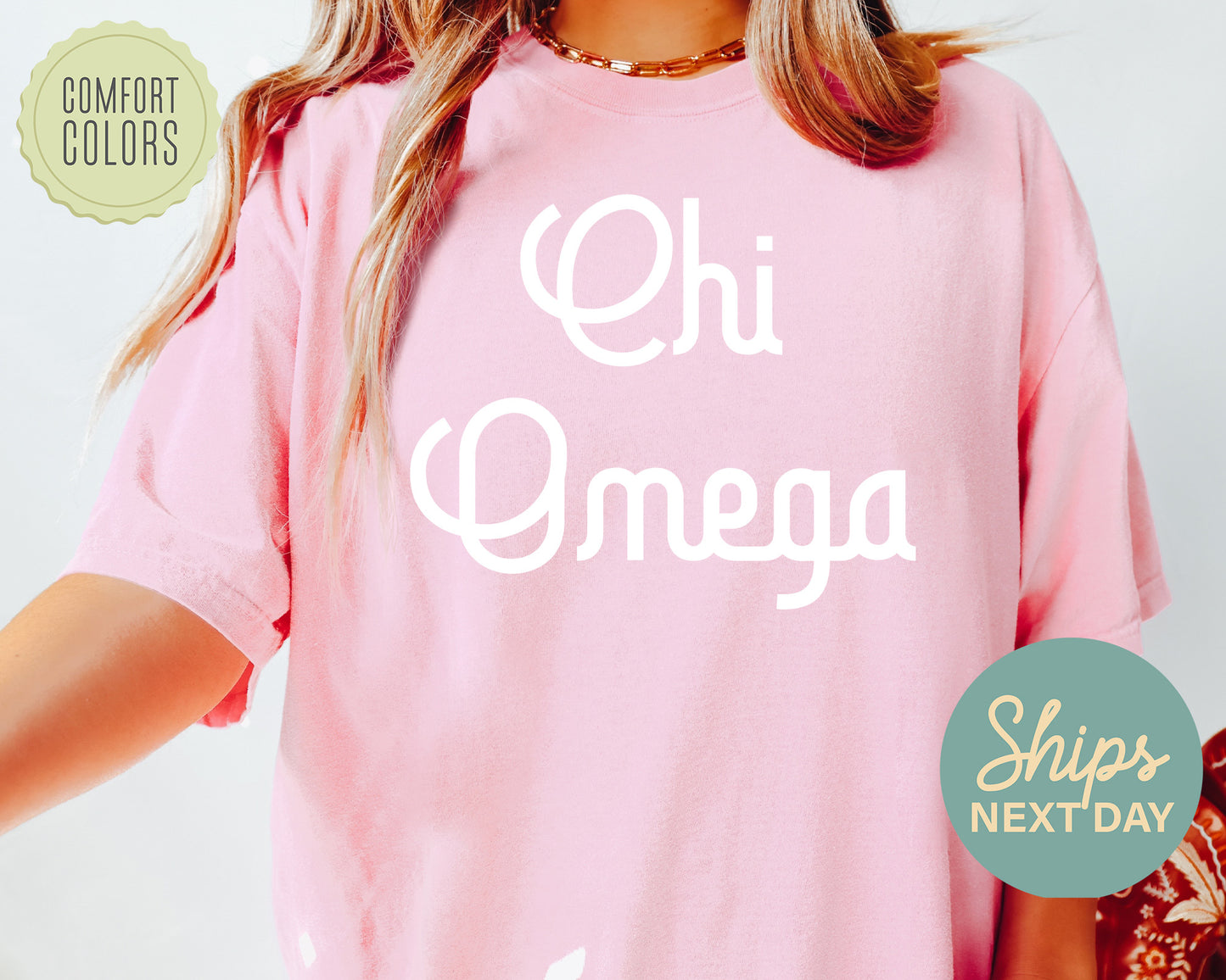 Chi Omega All About That Pop Comfort Colors Sorority T-shirt _ 2690g