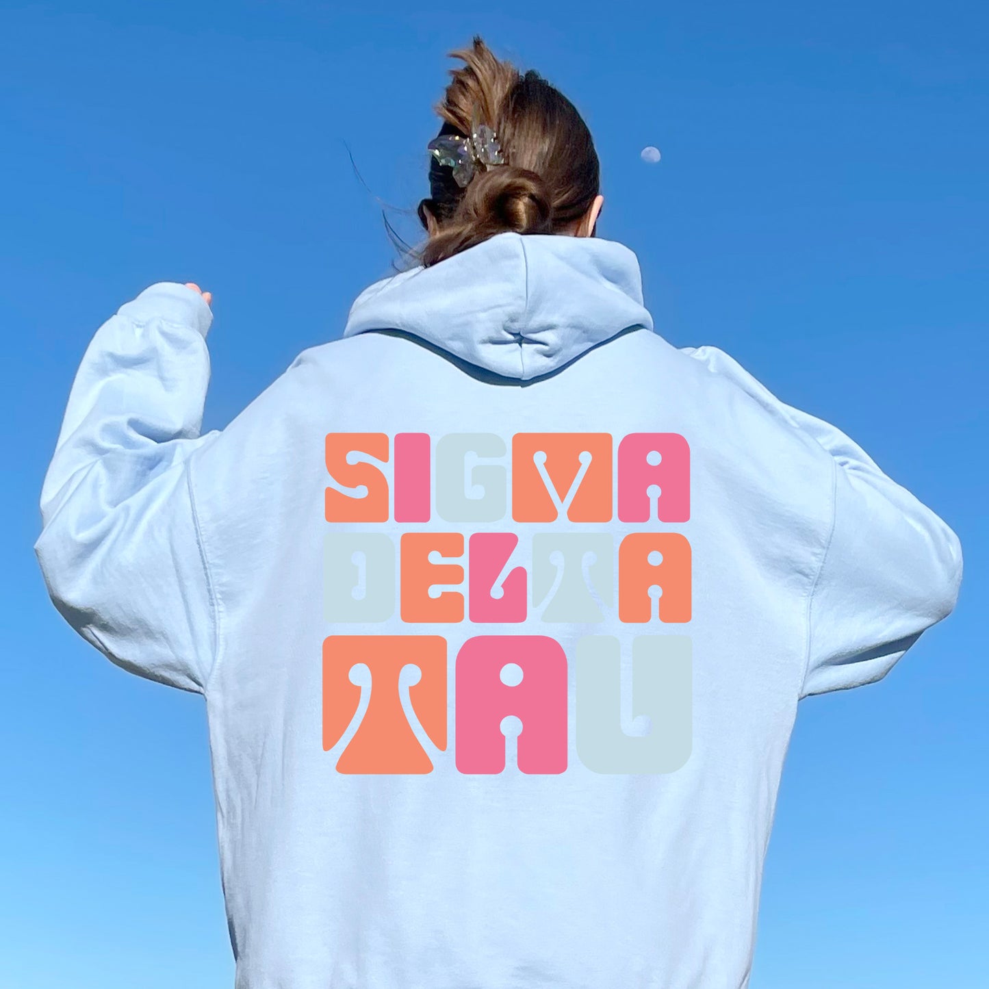 Sigma Delta Tau Vibrant Verve Sorority Hoodie _ 32622g