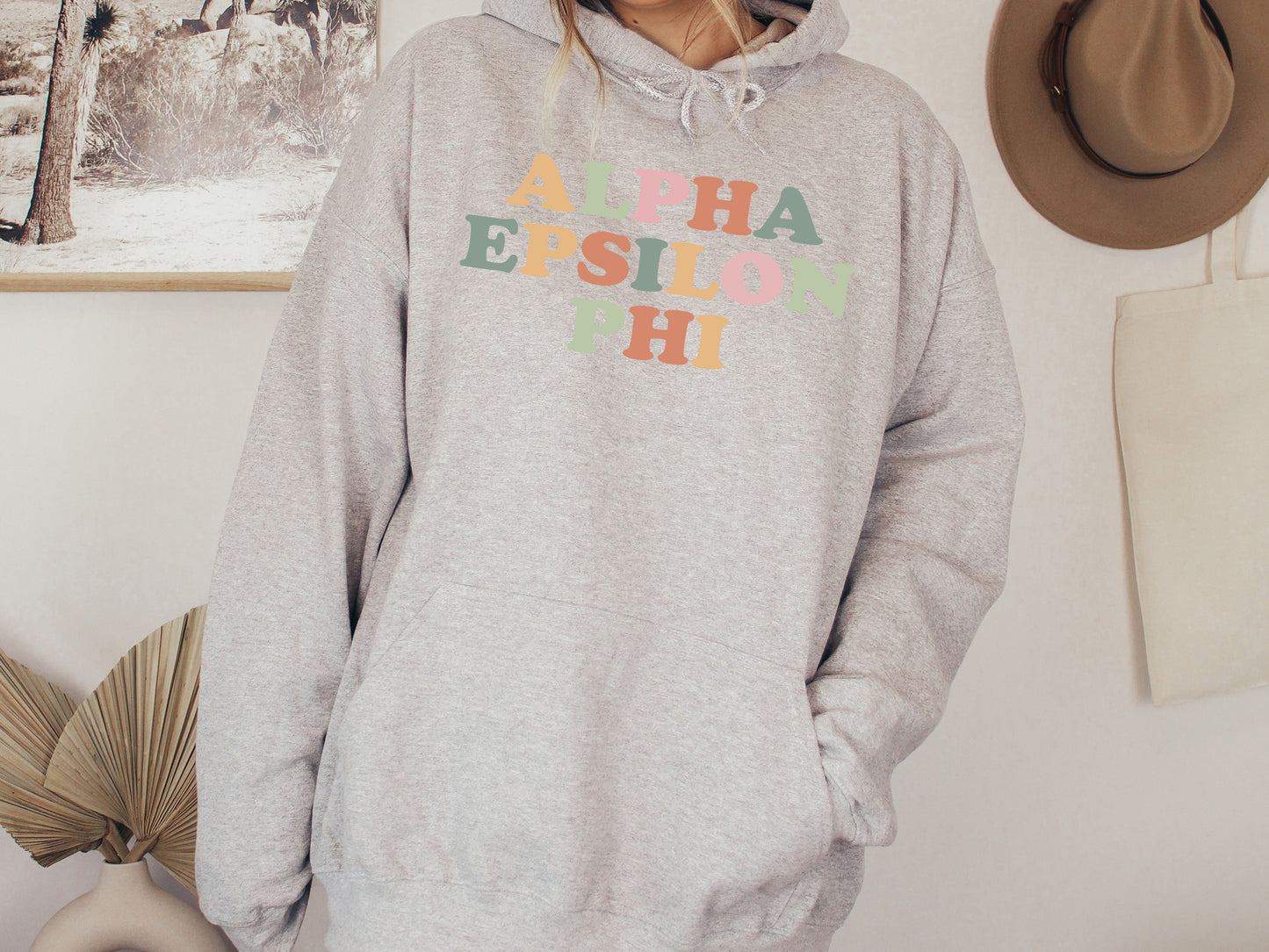 Alpha Epsilon Phi Bright and Proud Sorority Hoodie _ 416g