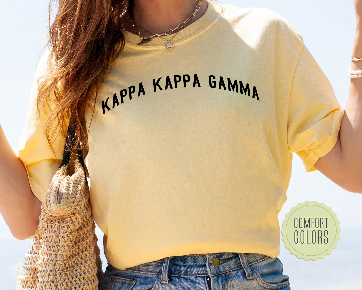 Kappa Kappa Gamma Just Bold Comfort Colors Sorority T-shirt _ 2386g