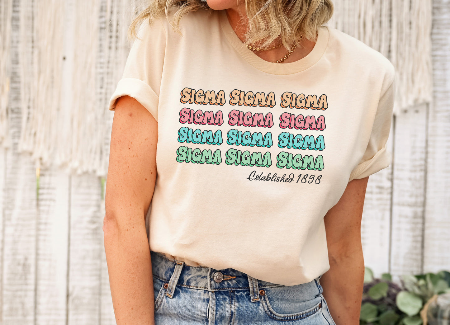 Sigma Sigma Sigma Lucy Sorority T-shirt _ 281g