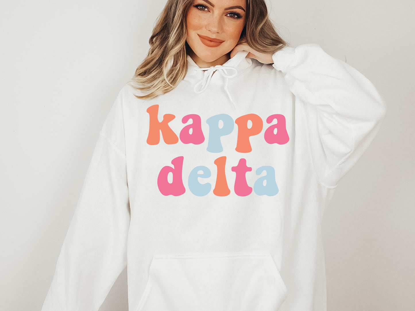 Kappa Delta Vividly Vibrant Sorority Hoodie _ 3165g