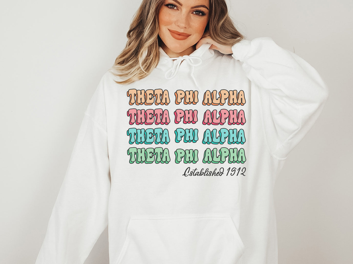 Theta Phi Alpha Lucy Sorority Hoodie _ 282g