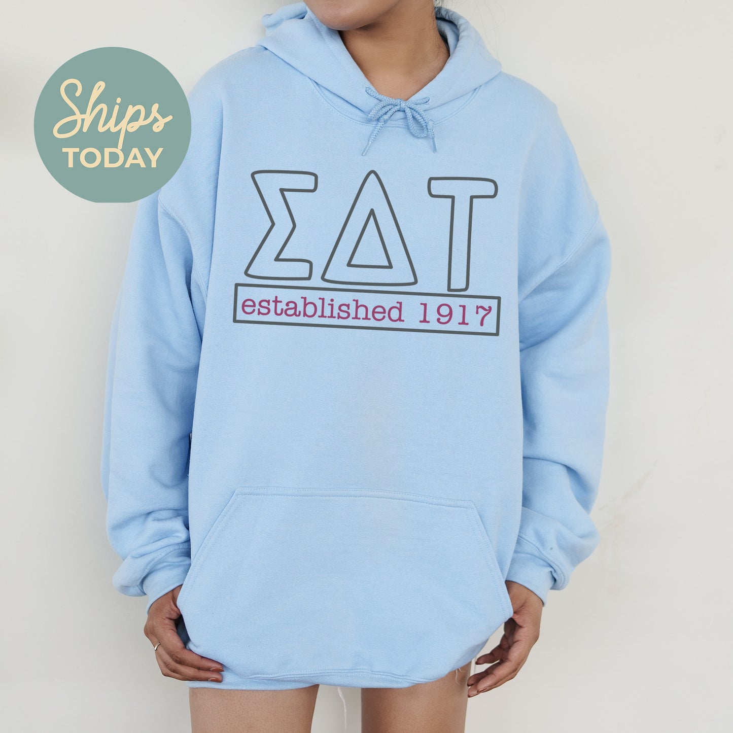 Sigma Delta Tau Simply Greek Sorority Hoodie _ 39357g