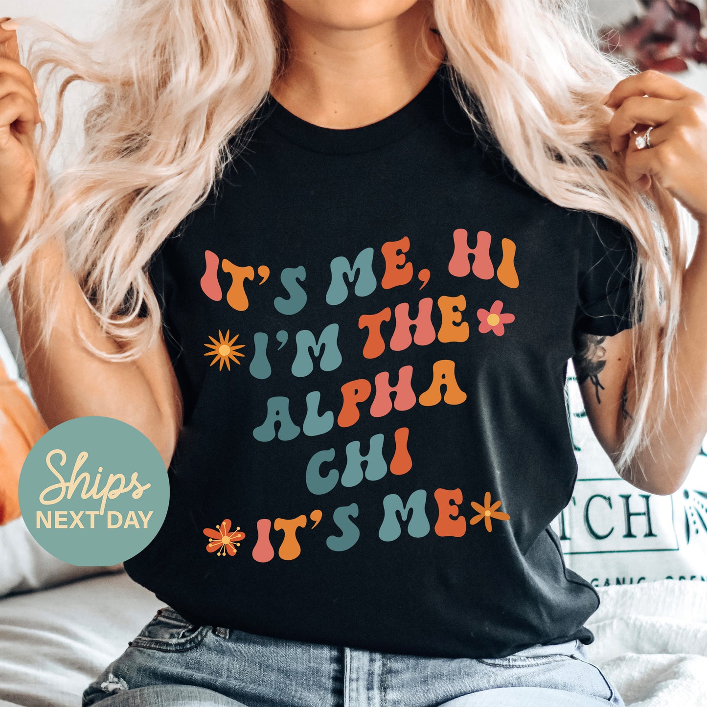 Alpha Chi Omega Style Sorority T-shirt _ 35991g