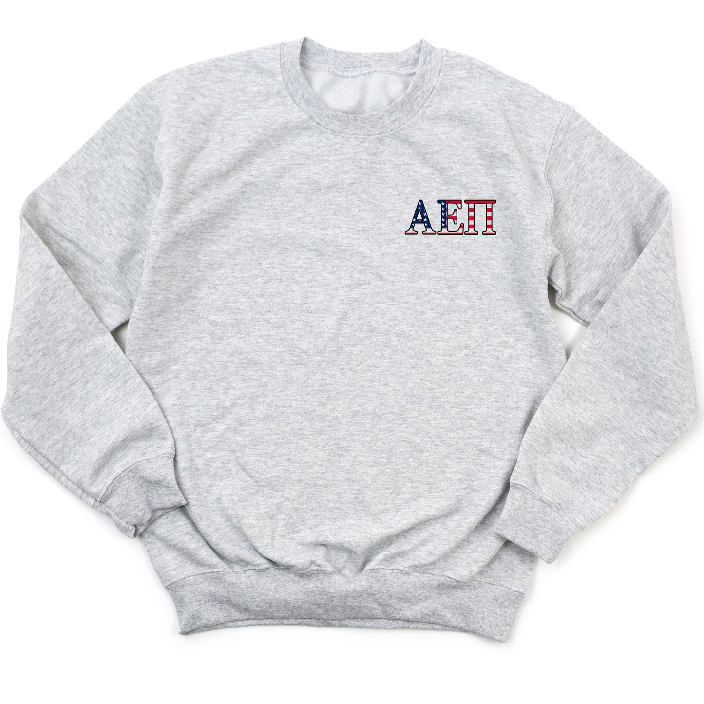 a grey sweatshirt with the word aet on it