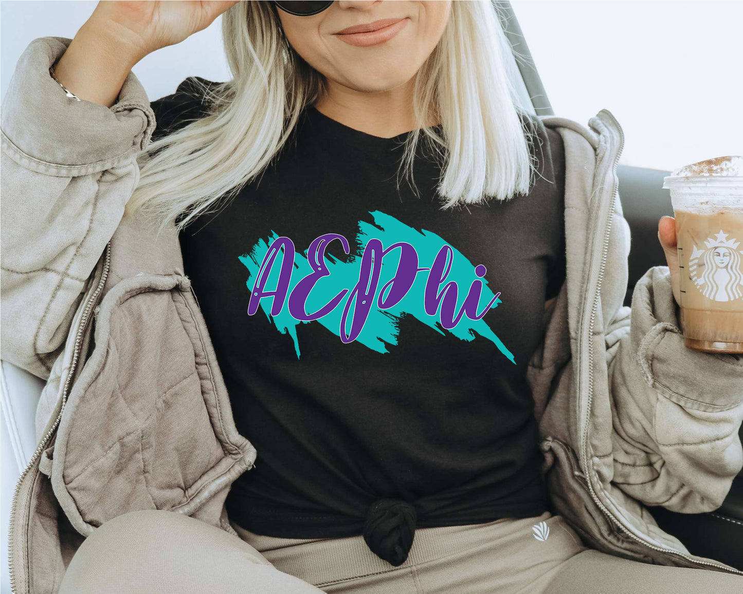 Alpha Epsilon Phi Paint Party Sorority T-shirt _ 4474g