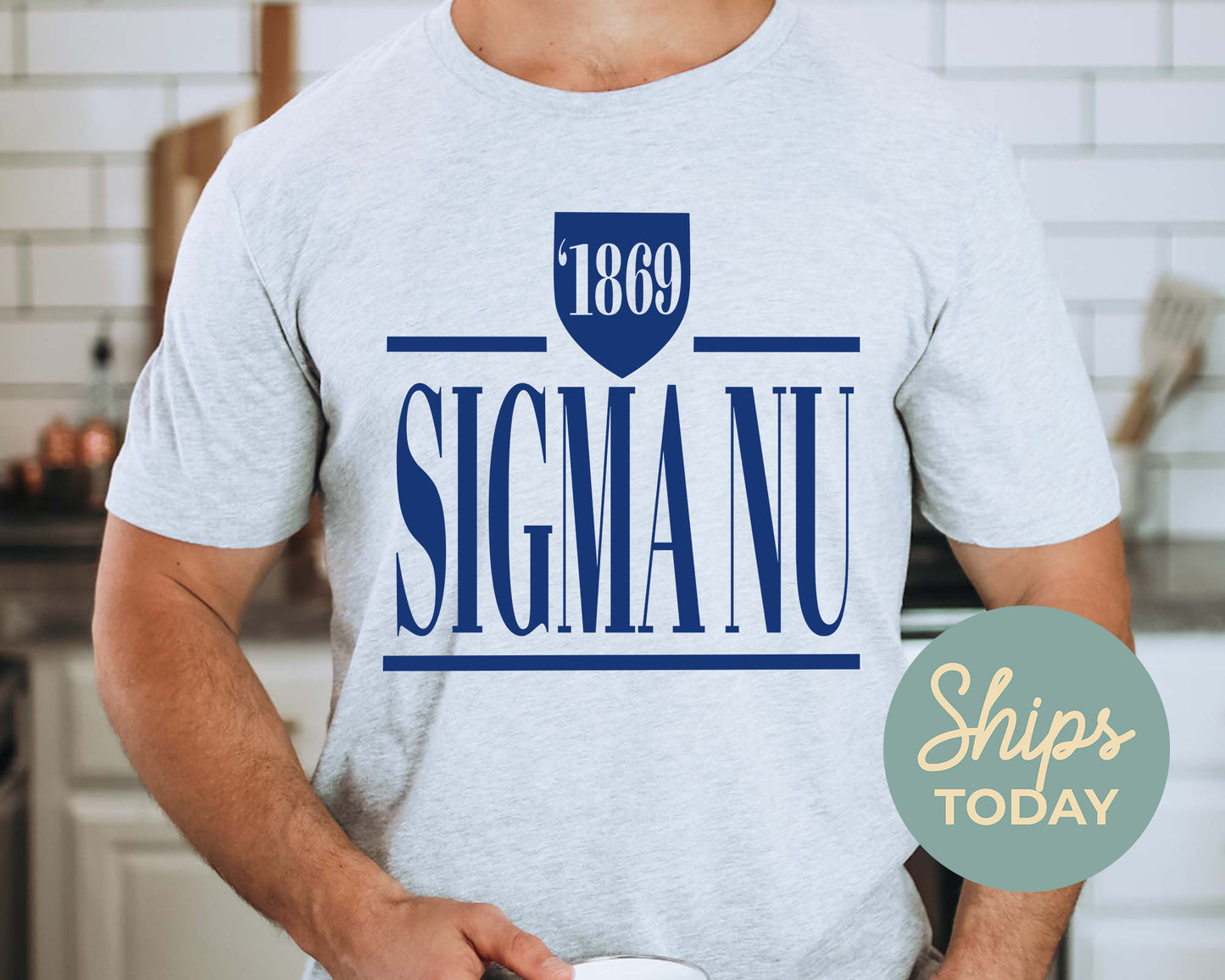 Sigma Nu Shield Fraternity T-shirt _ 1206g