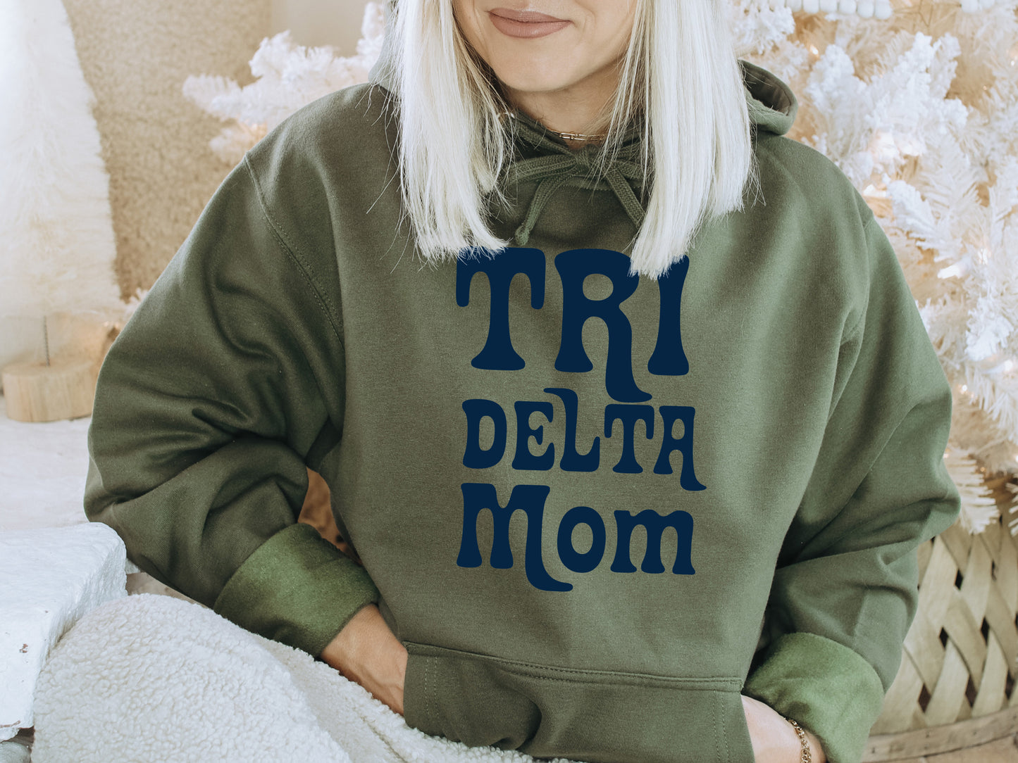 Delta Delta Delta Got it from my Mom Sorority Hoodie _ 3081g