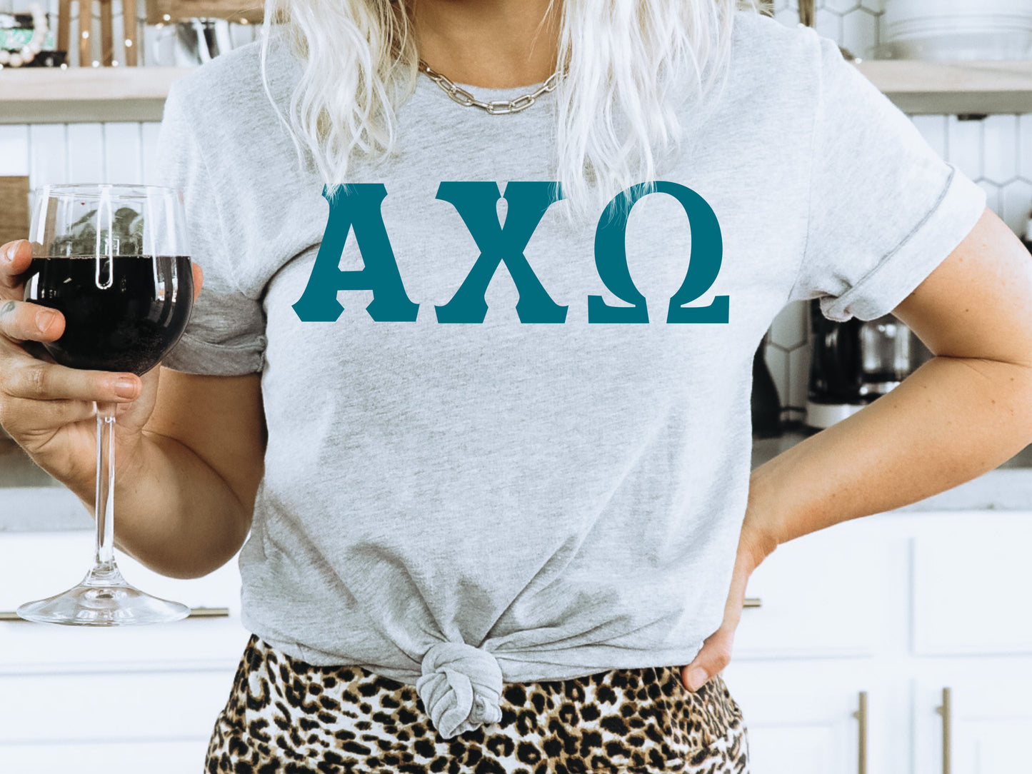 Alpha Chi Omega Back to the Basics Sorority T-shirt 622g