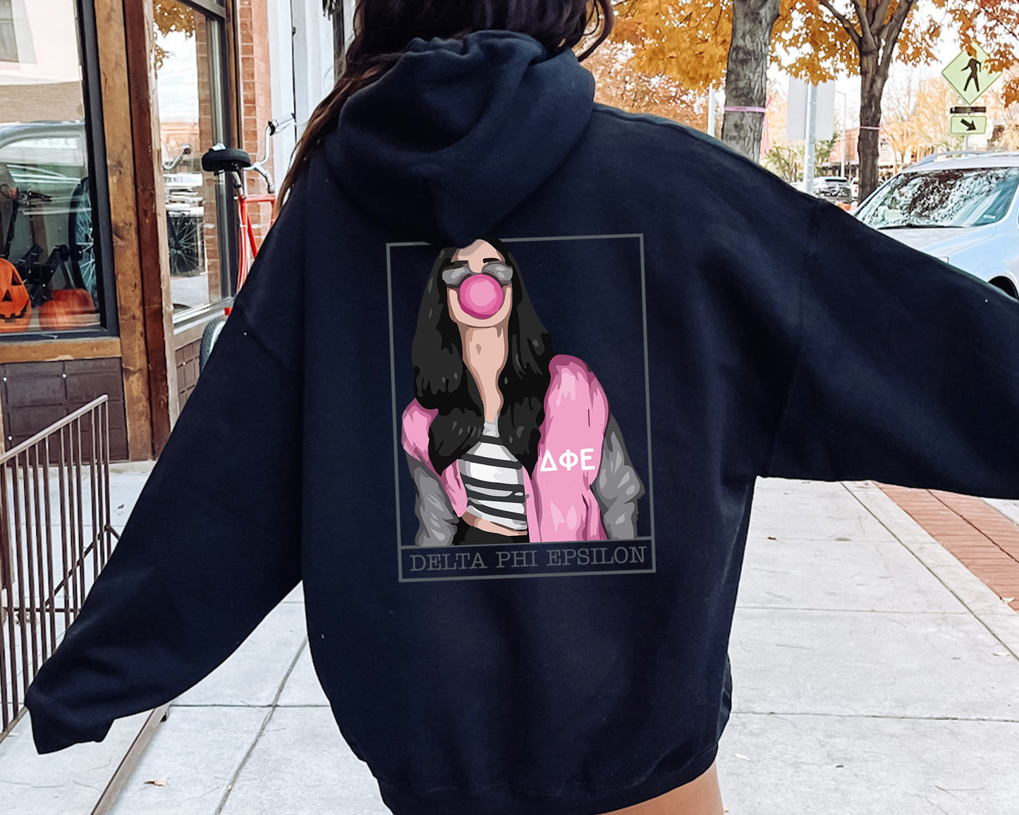 Delta Phi Epsilon Loud And Proud Sorority Hoodie _ 32958g