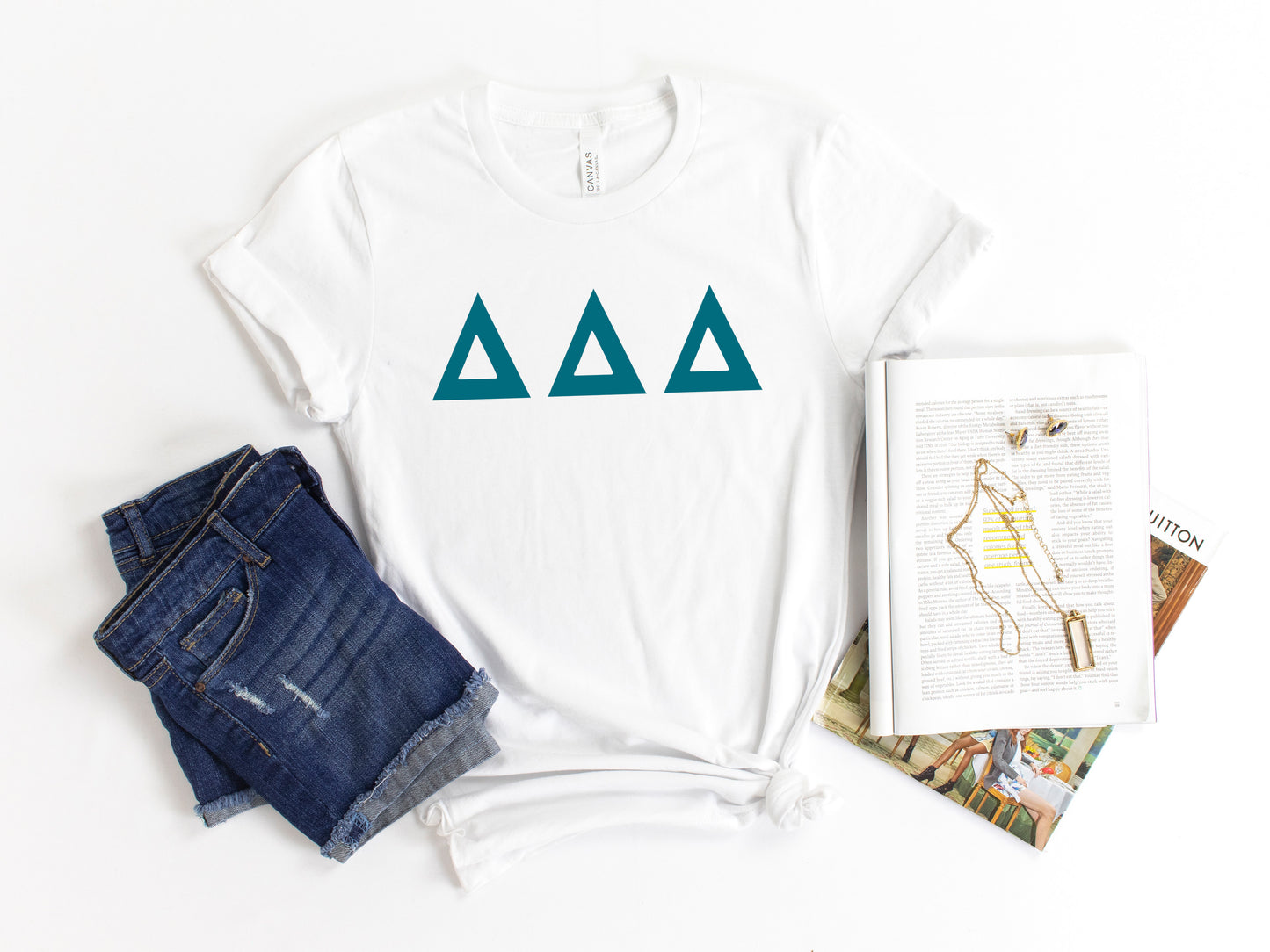 Delta Delta Delta Back to the Basics Sorority T-shirt _ 632g
