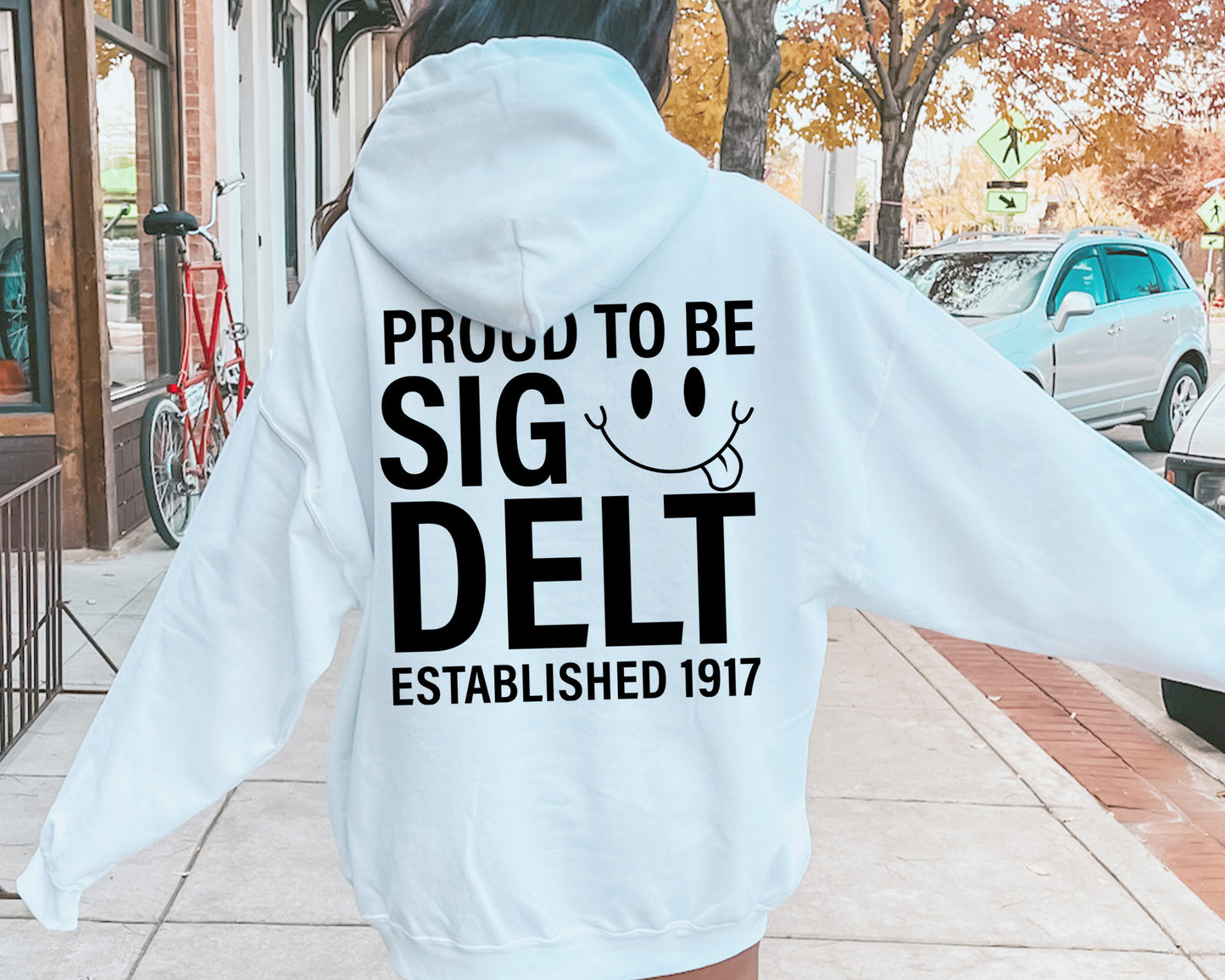 Sigma Delta Tau Proud to Be Sorority Hoodie _ 33149g