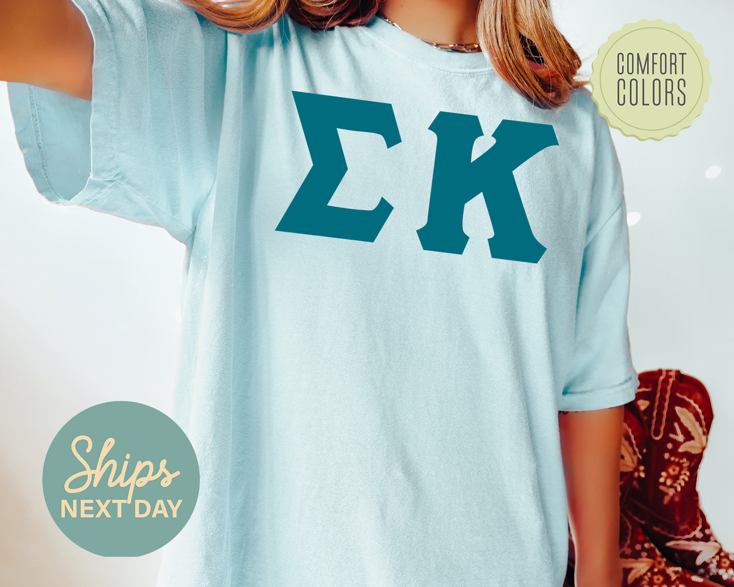 Sigma Kappa Back to the Basics Comfort Colors Sorority T-shirt _ 644g