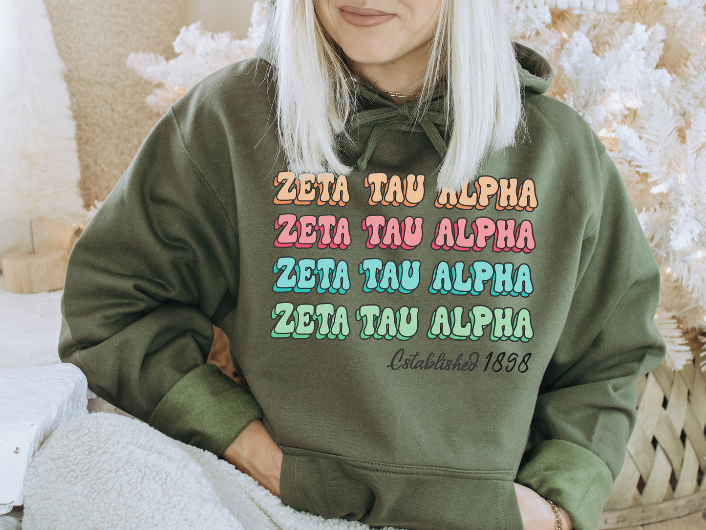 Zeta Tau Alpha Lucy Sorority Hoodie _ 283g