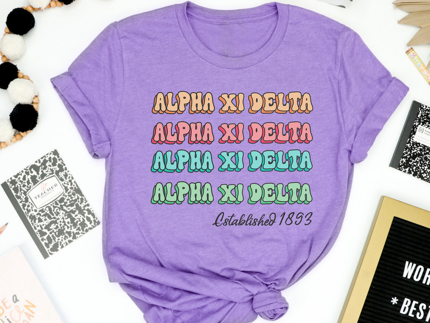 Alpha Xi Delta Lucy Sorority T-shirt _ 266g
