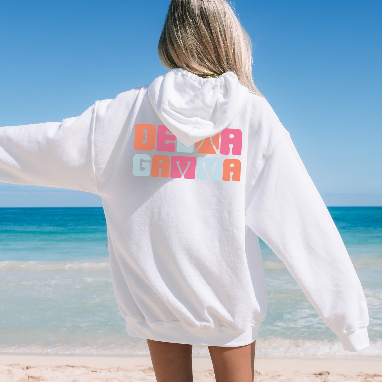 Delta Gamma Vibrant Verve Sorority Hoodie _ 32612g