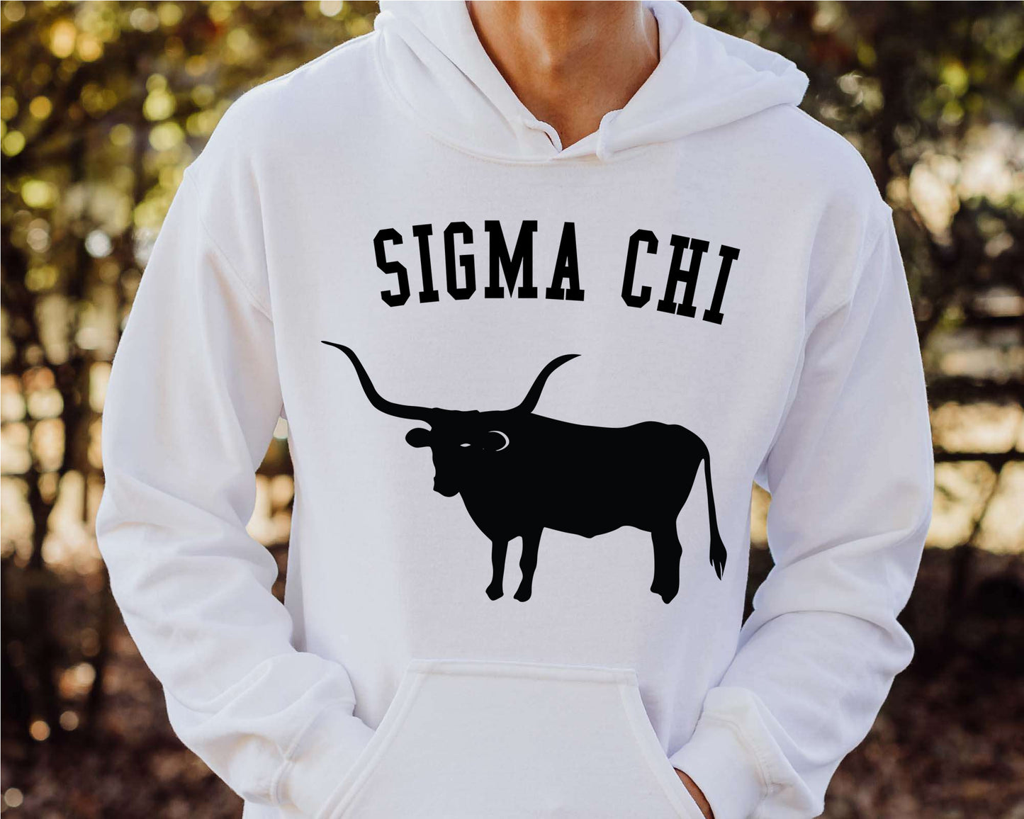 Sigma Chi Long Horn Fraternity Hoodie _ 1546g