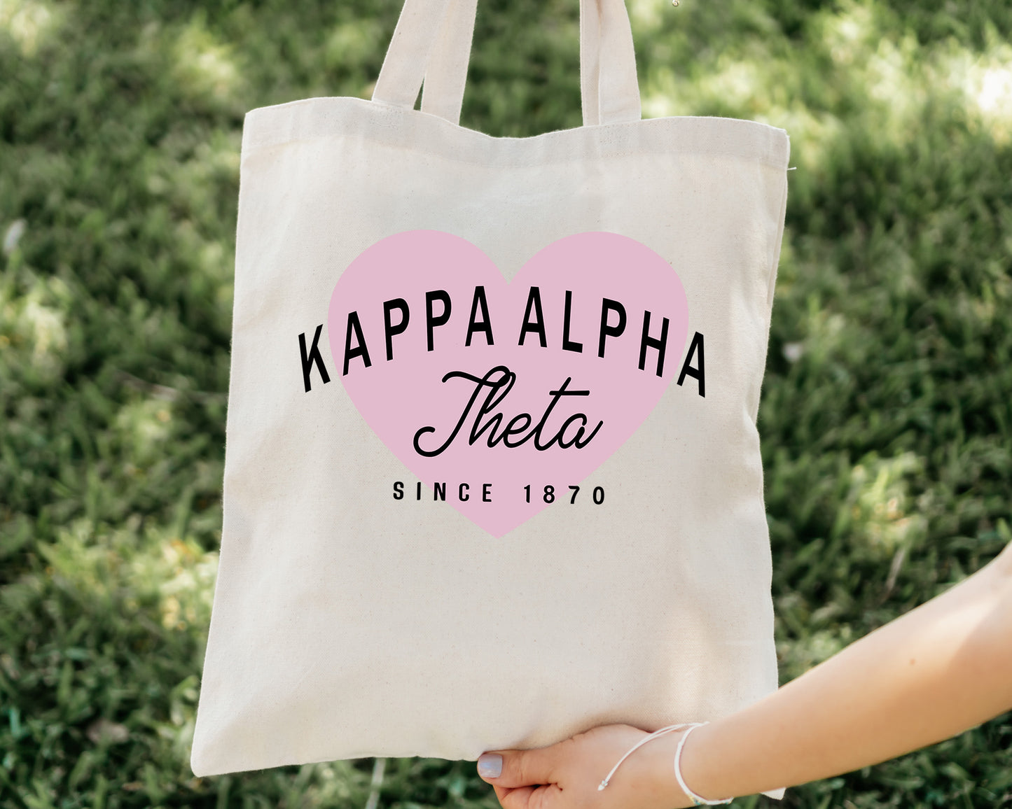 Kappa Alpha Theta Pretty in Pink Sorority Tote Bag _ 34297g