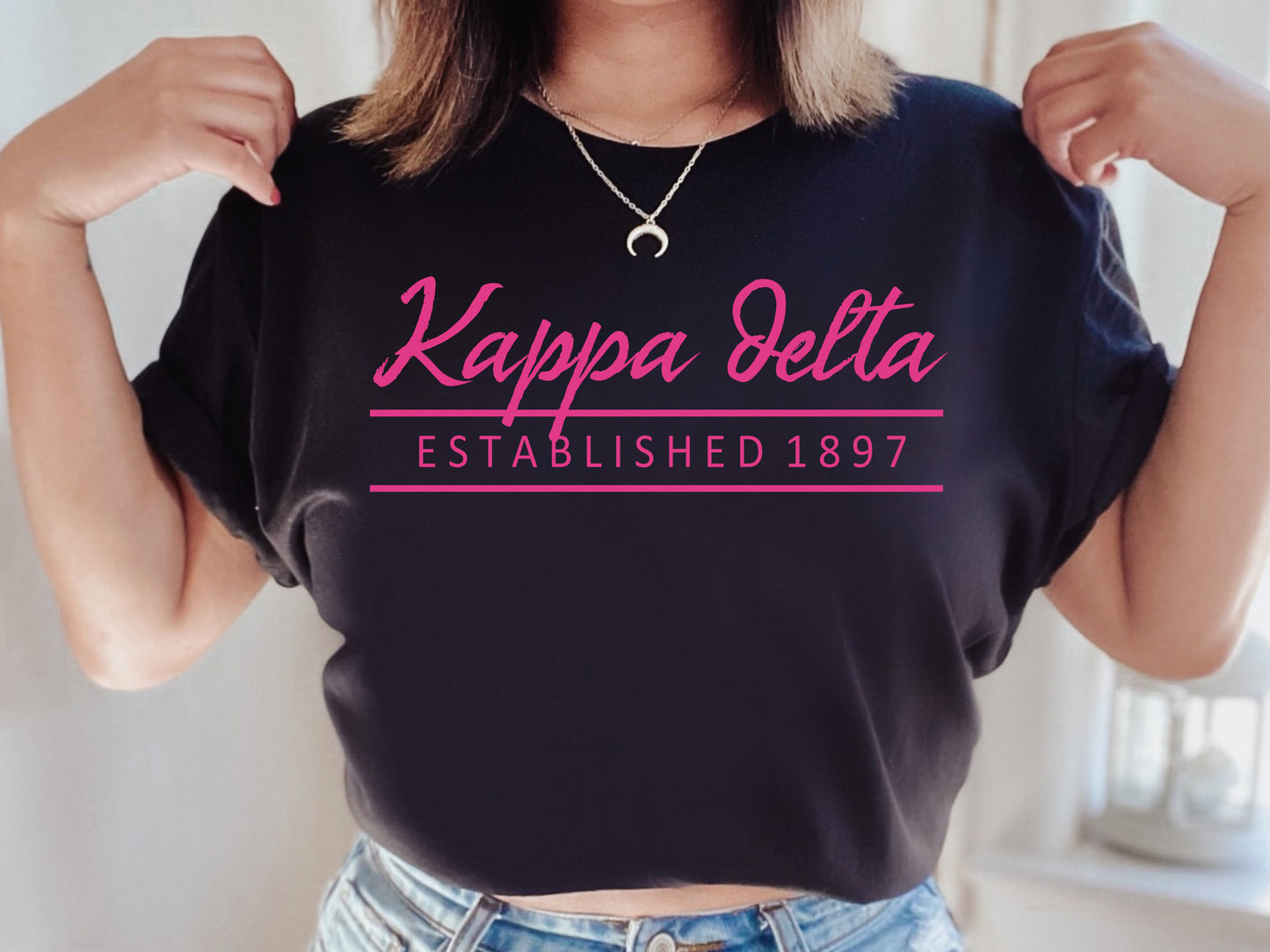 Kappa Delta All Pink Sorority T-shirt _  768g