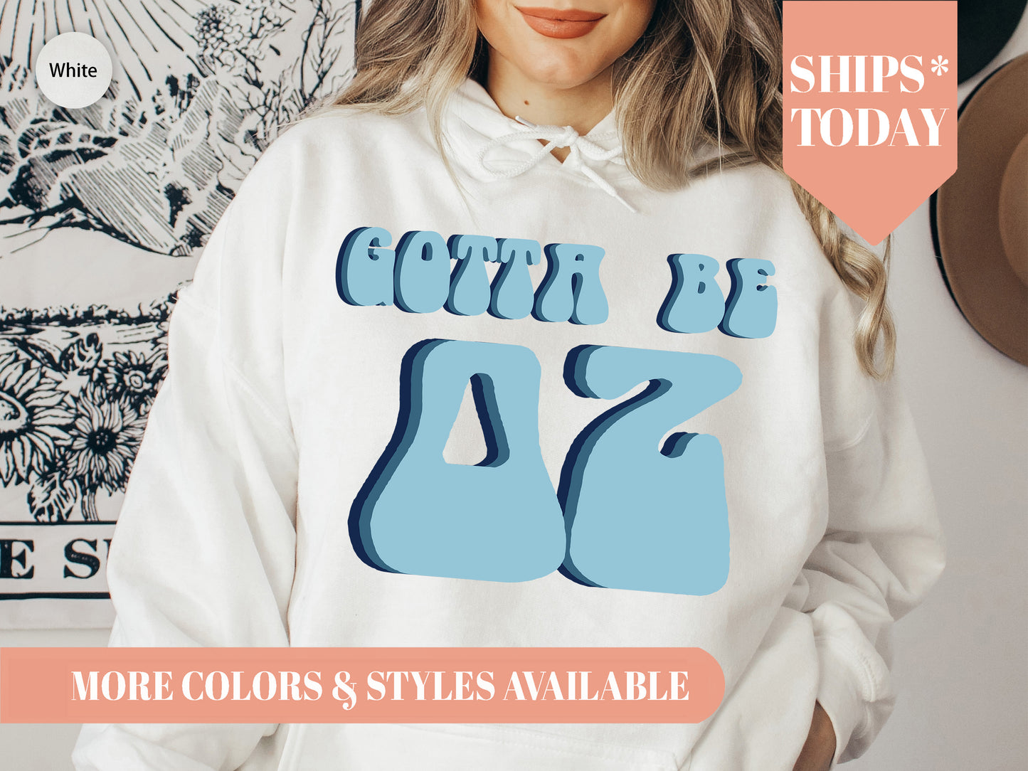 Delta Zeta They've Gotta Be Sorority Hoodie _ 349g
