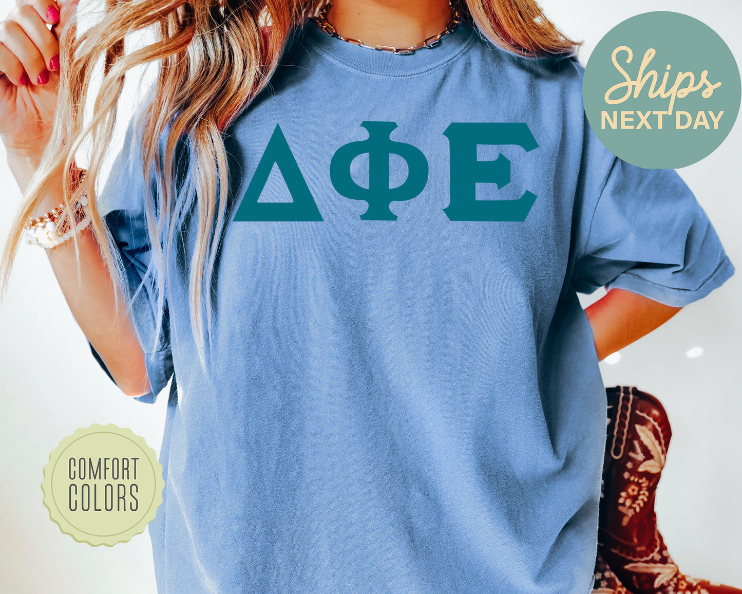 Delta Phi Epsilon Back to the Basics Comfort Colors Sorority T-shirt _ 634g
