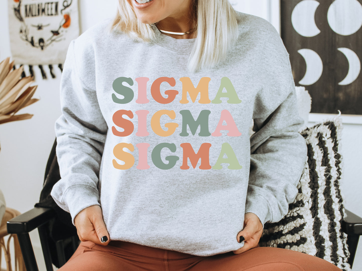 Sigma Sigma Sigma Bright and Proud Sorority Sweatshirt _ 437g