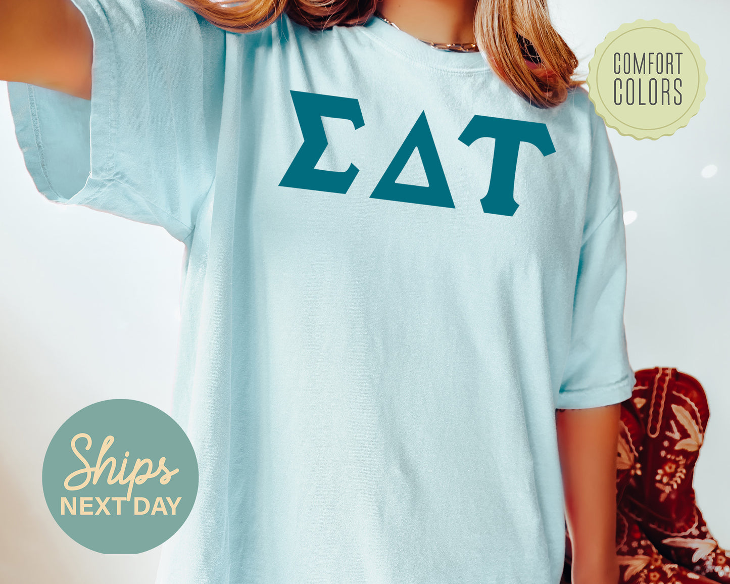 Sigma Delta Tau Back to the Basics Comfort Colors Sorority T-shirt _ 643g