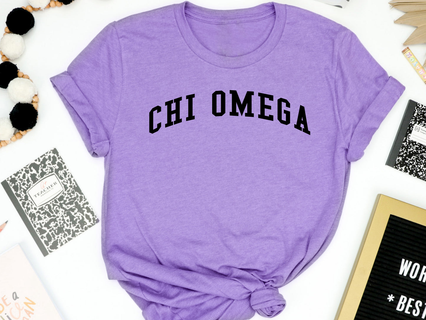 Chi Omega Just Bold Sorority T-shirt _ 2378g