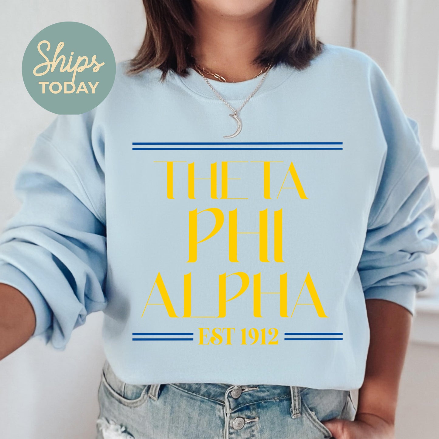 Theta Phi Alpha Greek Harmony Sorority Sweatshirt _ 34988g
