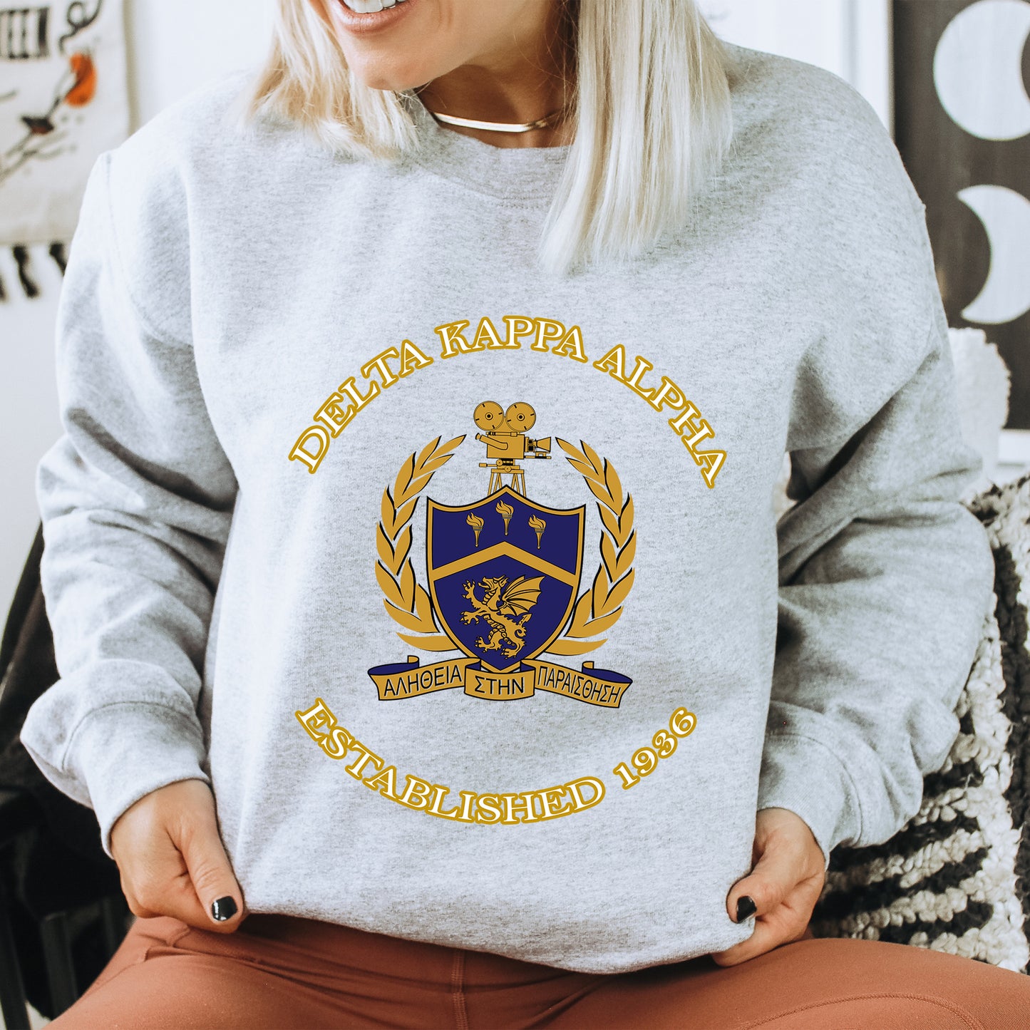 Delta Kappa Alpha Iconic Insignia COED Sweatshirt _ 35667g