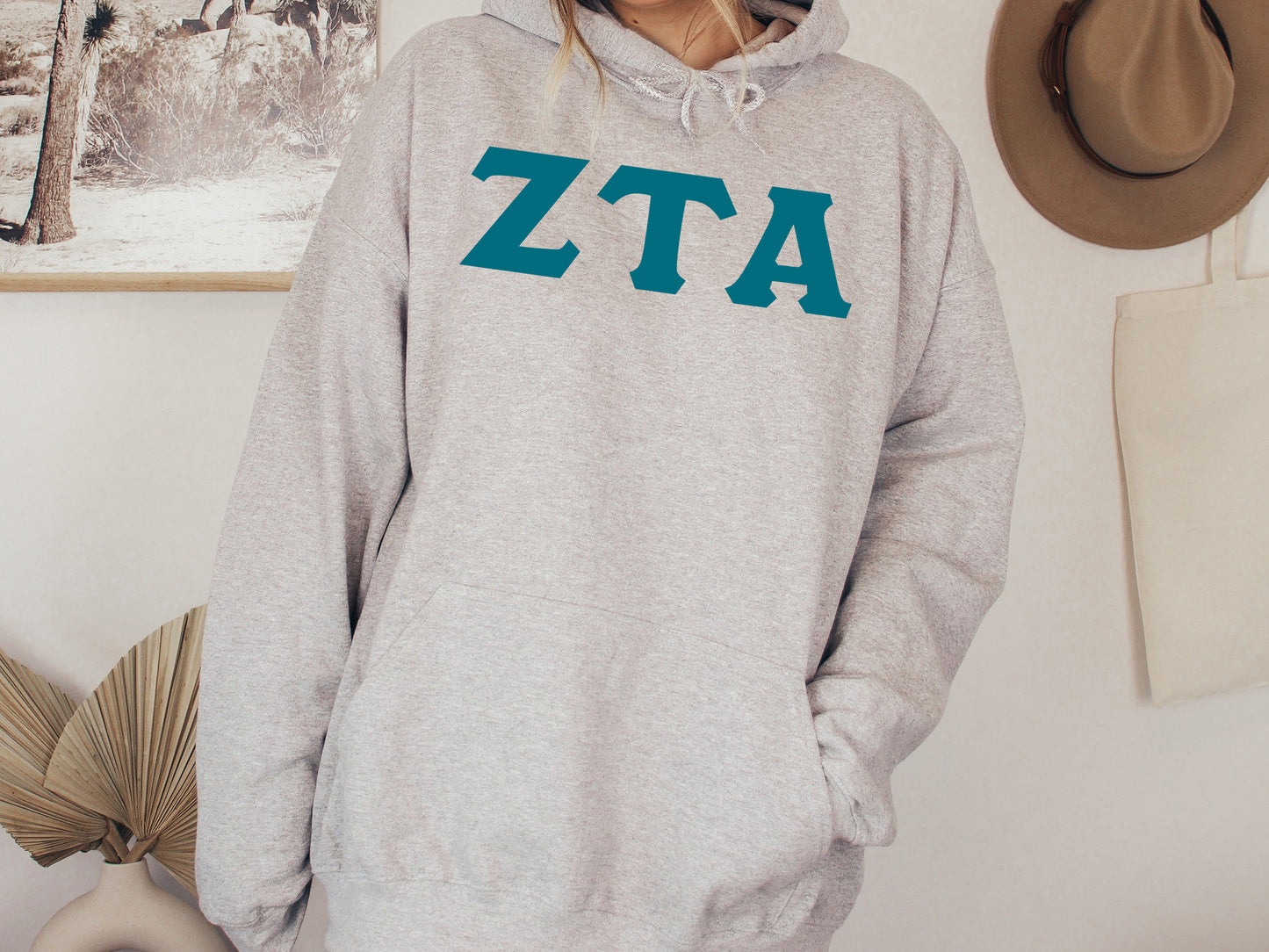 Zeta Tau Alpha Back to the Basics Sorority Hoodie _ 647g