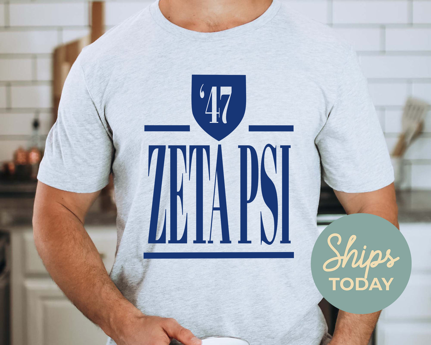 Zeta Psi Shield Fraternity T-shirt _ 1213g