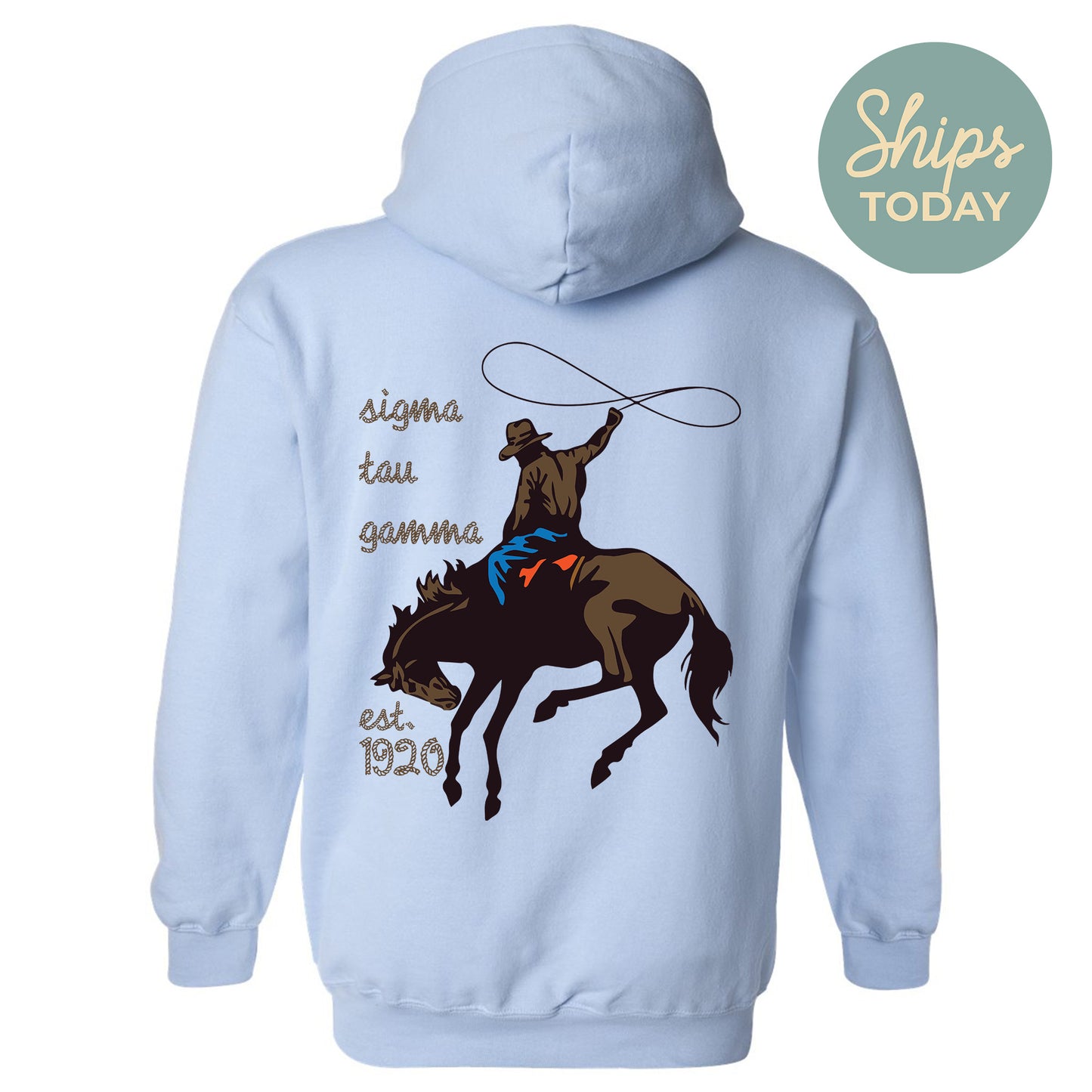 Sigma Tau Gamma Cowboy Fraternity Hoodie _ 31206g