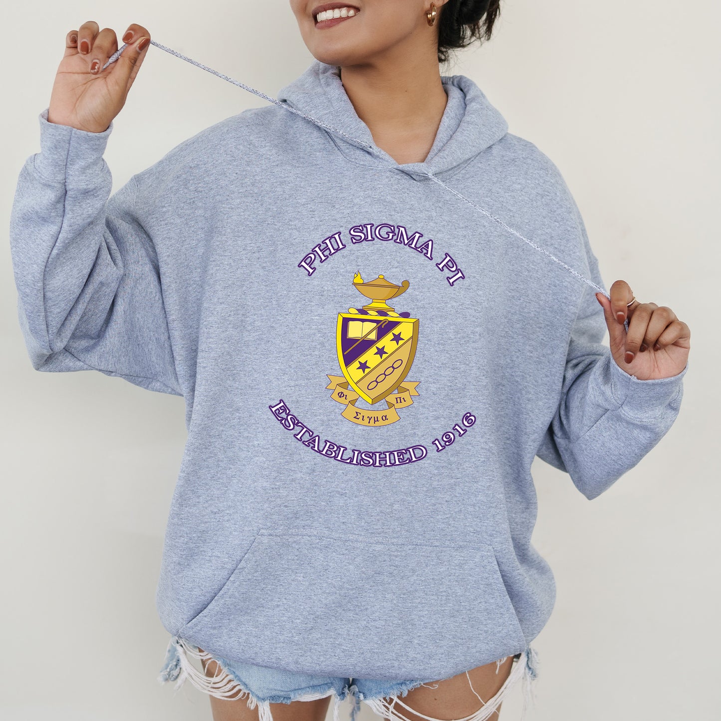 Phi Sigma Pi Iconic Insignia COED Hoodie _ 35675g