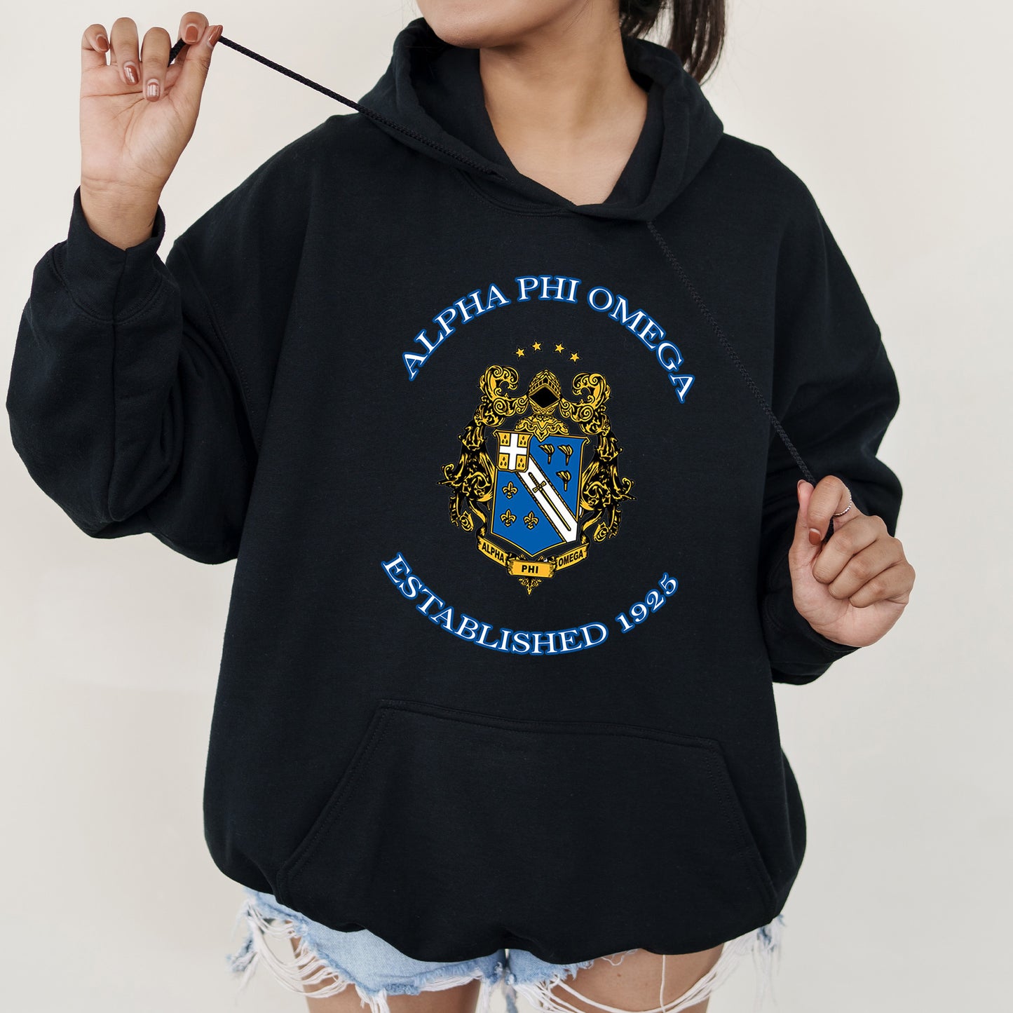 Alpha Phi Omega Iconic Insignia COED Hoodie _ 35665g
