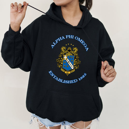 Alpha Phi Omega Iconic Insignia COED Hoodie _ 35665g