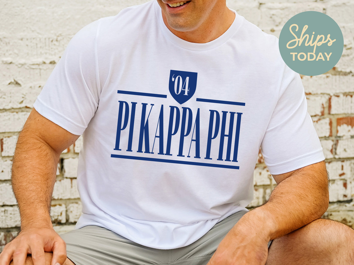 Pi Kappa Phi Shield Fraternity T-shirt _ 1202g