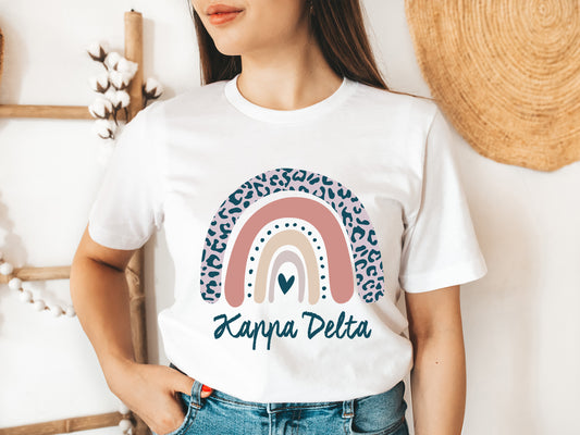 Kappa Delta Greek Rainbow Sorority T-shirt _ 2749g