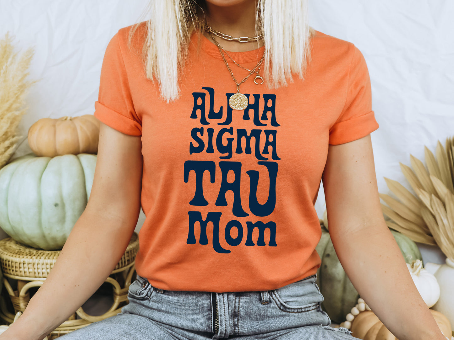 Alpha Sigma Tau Got it from my Mom Sorority T-shirt _ 3078g